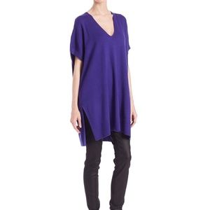 NWT EILEEN FISHER MERINO WOOL V-NECK TUNIC - XL